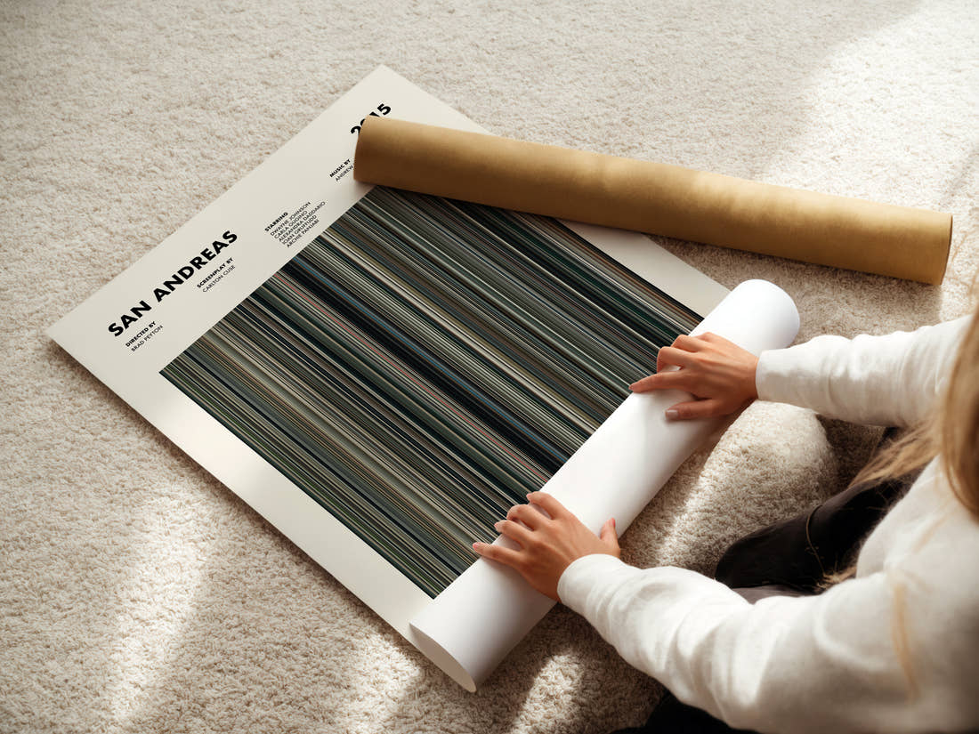 San Andreas Movie Barcode Poster