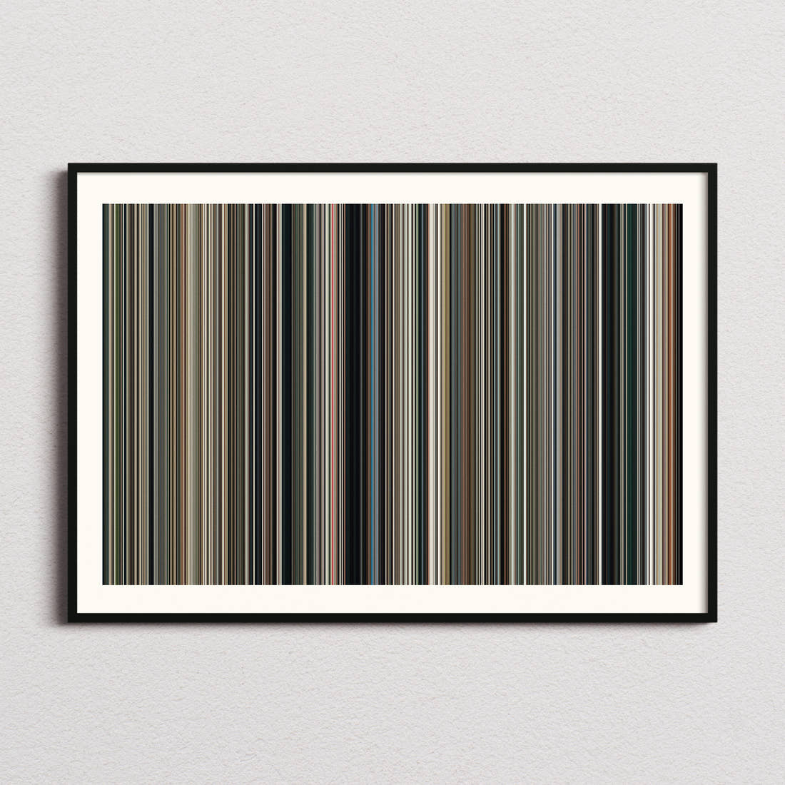 San Andreas Movie Barcode Poster - Barcode Only