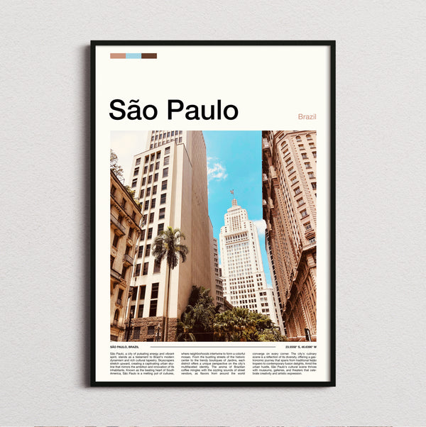 Sao Paulo - Skyscrapers From Below - Travel Print