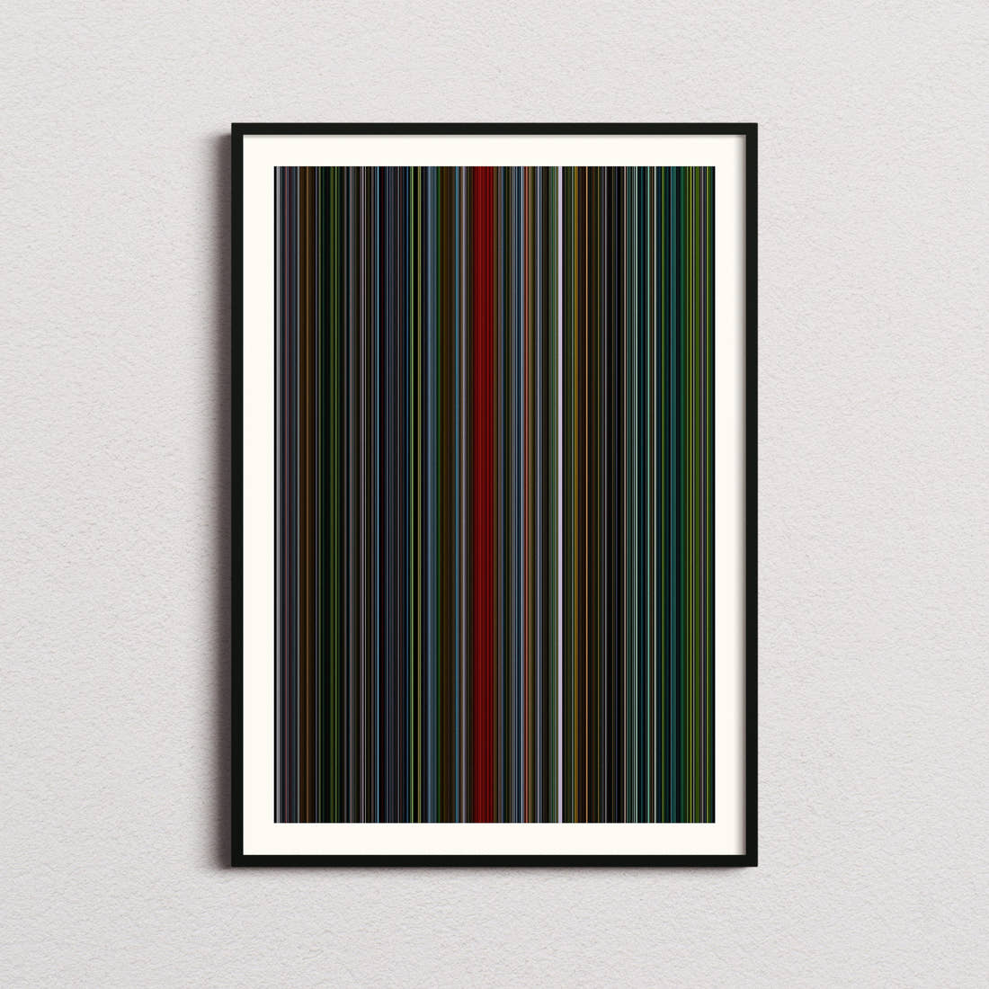 Saw 4 Movie Barcode Poster - Barcode Only