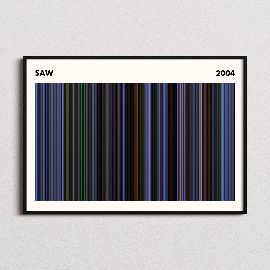 Saw Movie Barcode Poster - Simplified