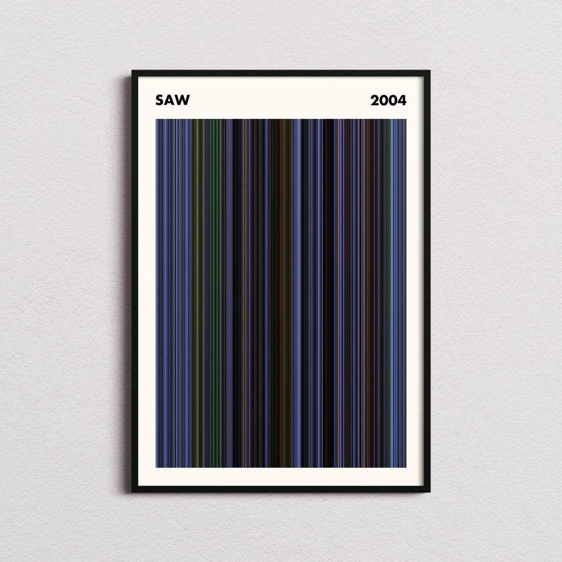 Saw Movie Barcode Poster - Simplified