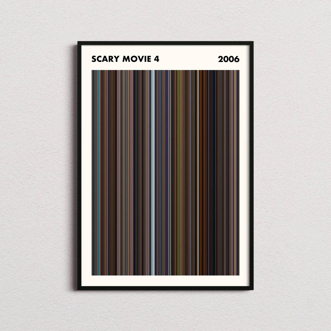 Scary Movie 4 Barcode Poster - Simplified