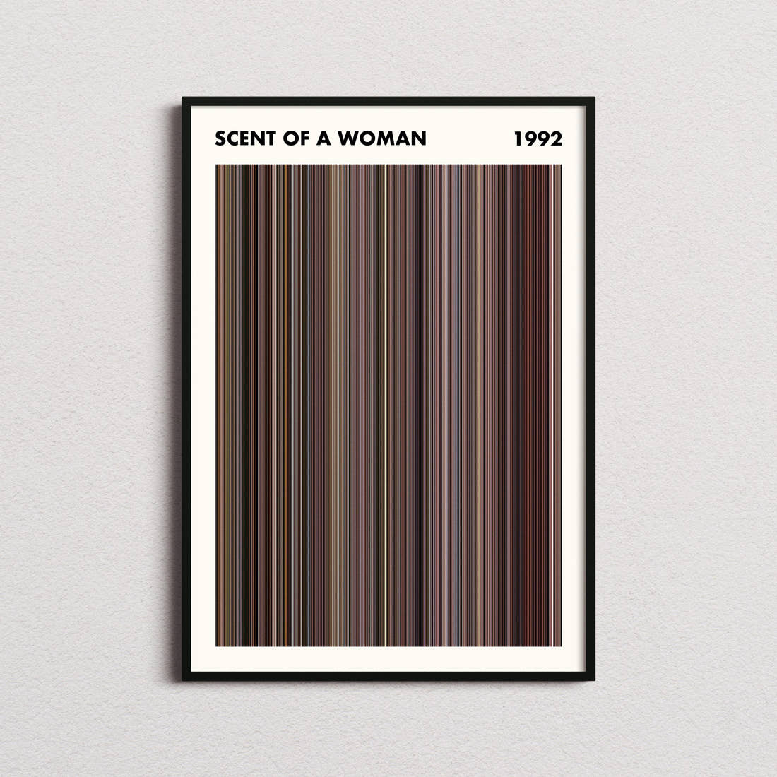 Scent of a Woman Movie Barcode Poster - Simplified