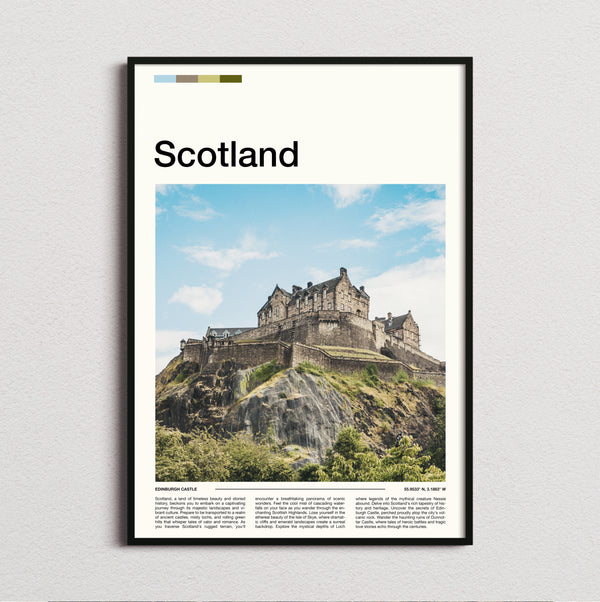 Scotland - Edinburgh Castle - Travel Print