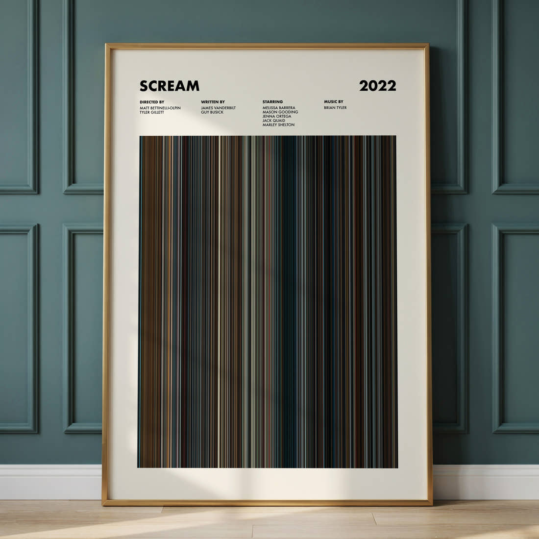 Scream Movie Barcode Poster