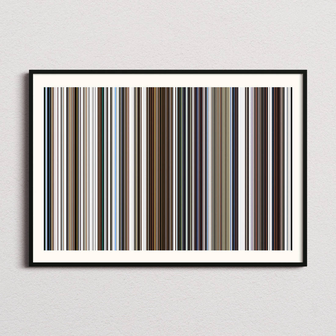Searching Movie Barcode Poster - Barcode Only