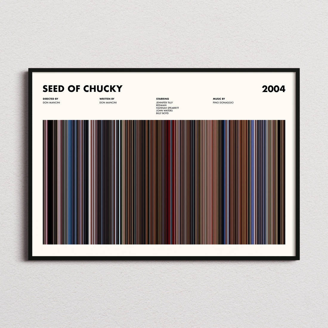 Seed of Chucky Movie Barcode Poster