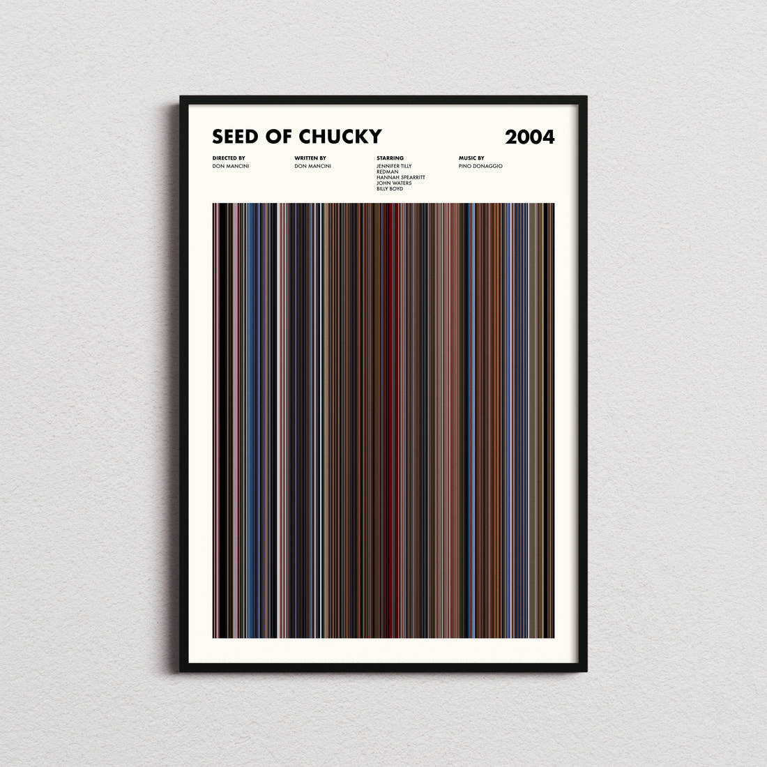 Seed of Chucky Movie Barcode Poster