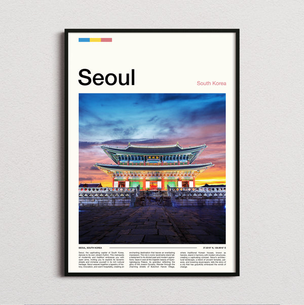 Seoul - Gwanghwamun Gate - Travel Print