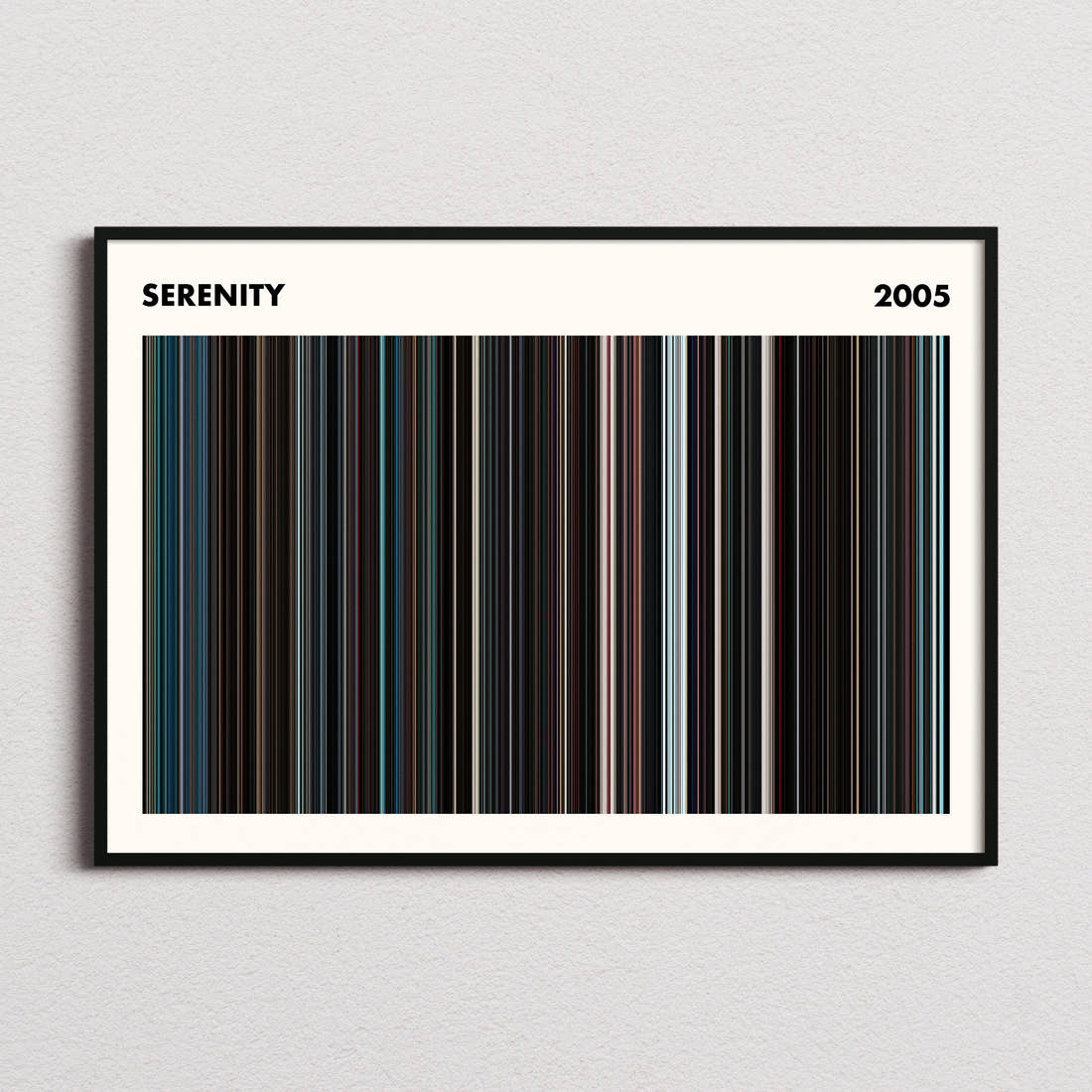 Serenity Movie Barcode Poster - Simplified