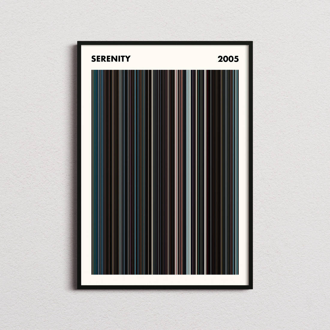 Serenity Movie Barcode Poster - Simplified