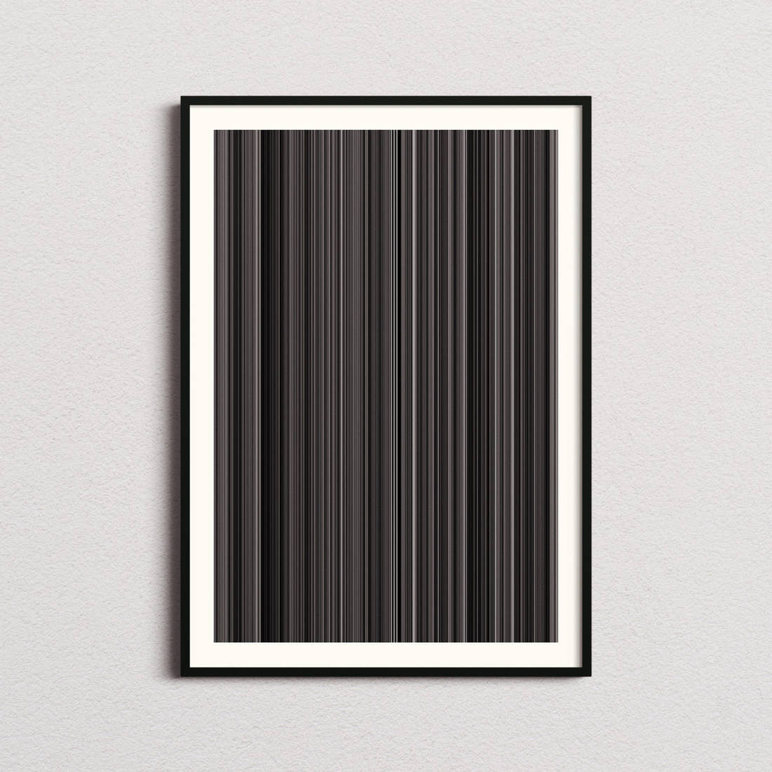 Seven Samurai Movie Barcode Poster - Barcode Only