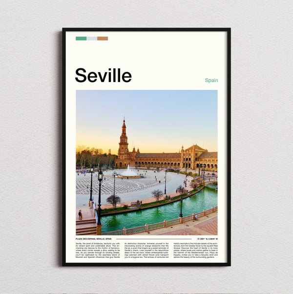 Sevilla - Plaza De Espana - Travel Print