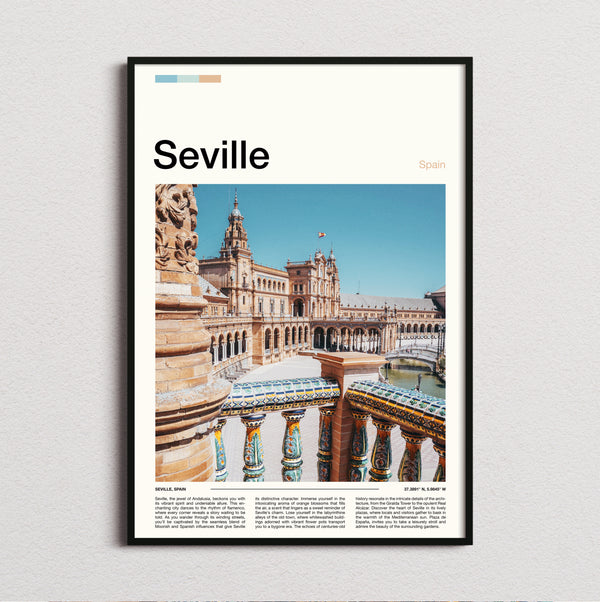 Seville - Plaza De Espana - Travel Print