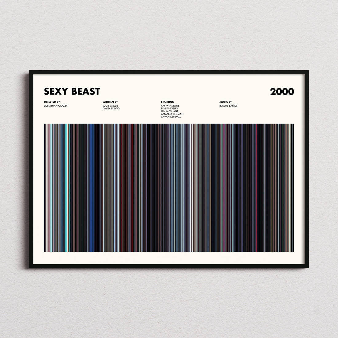 Sexy Beast Movie Barcode Poster