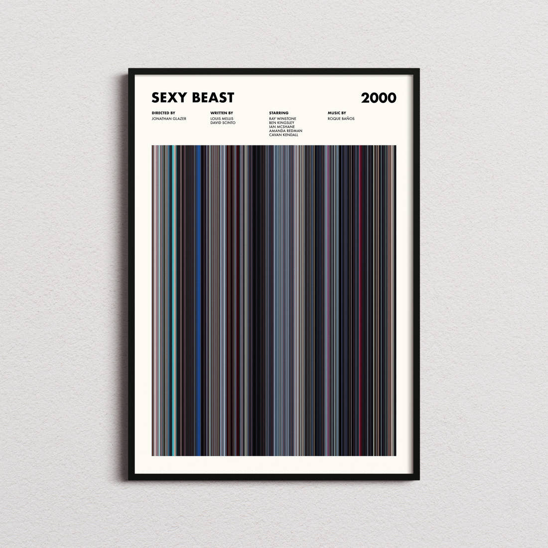 Sexy Beast Movie Barcode Poster