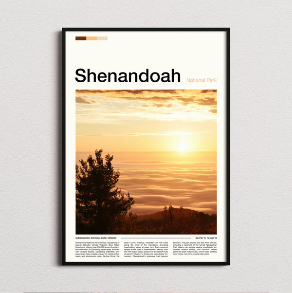 Shenandoah - Sunrise Over The Valley - Travel Print
