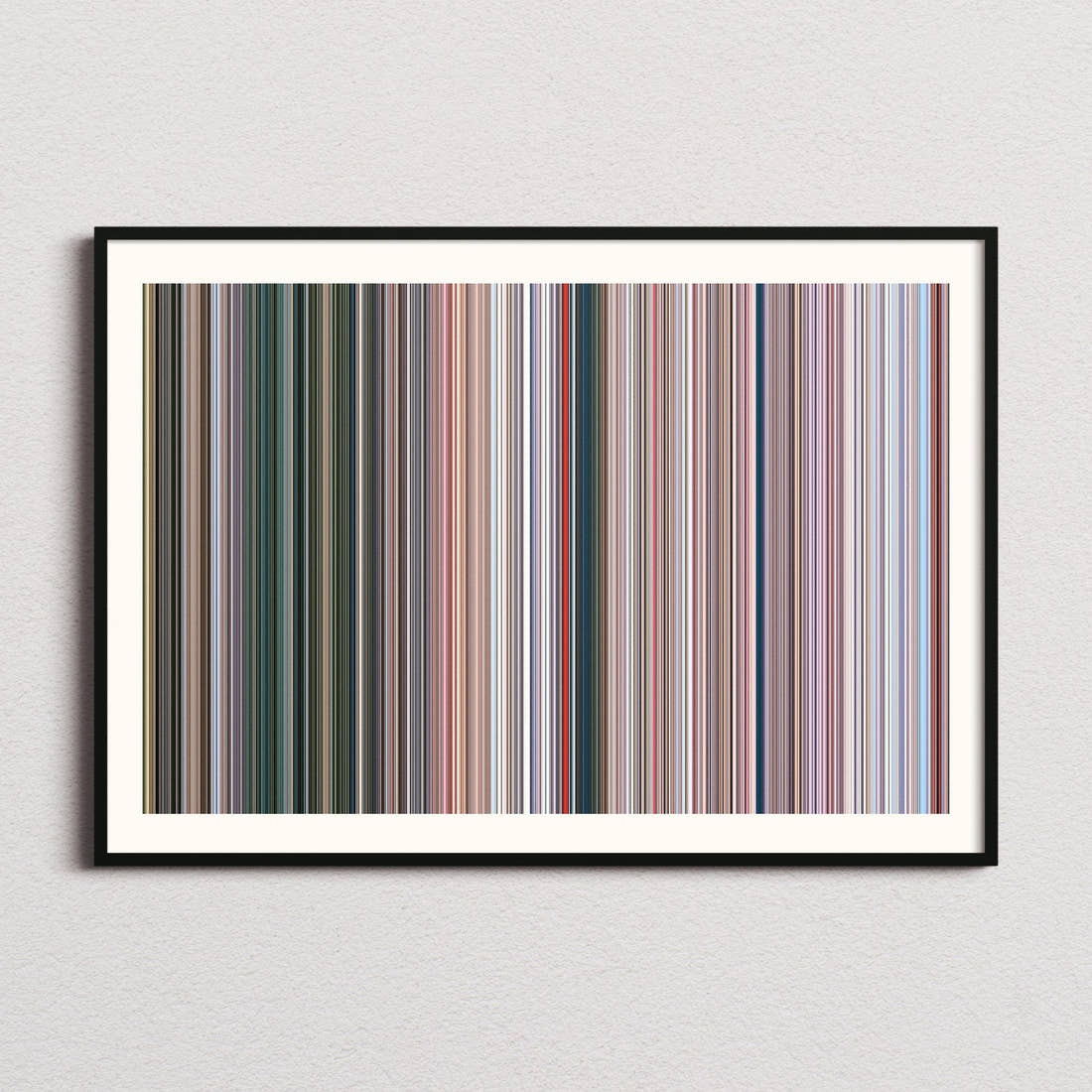Sholay Movie Barcode Poster - Barcode Only