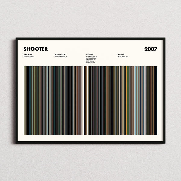 Shooter Movie Barcode Poster