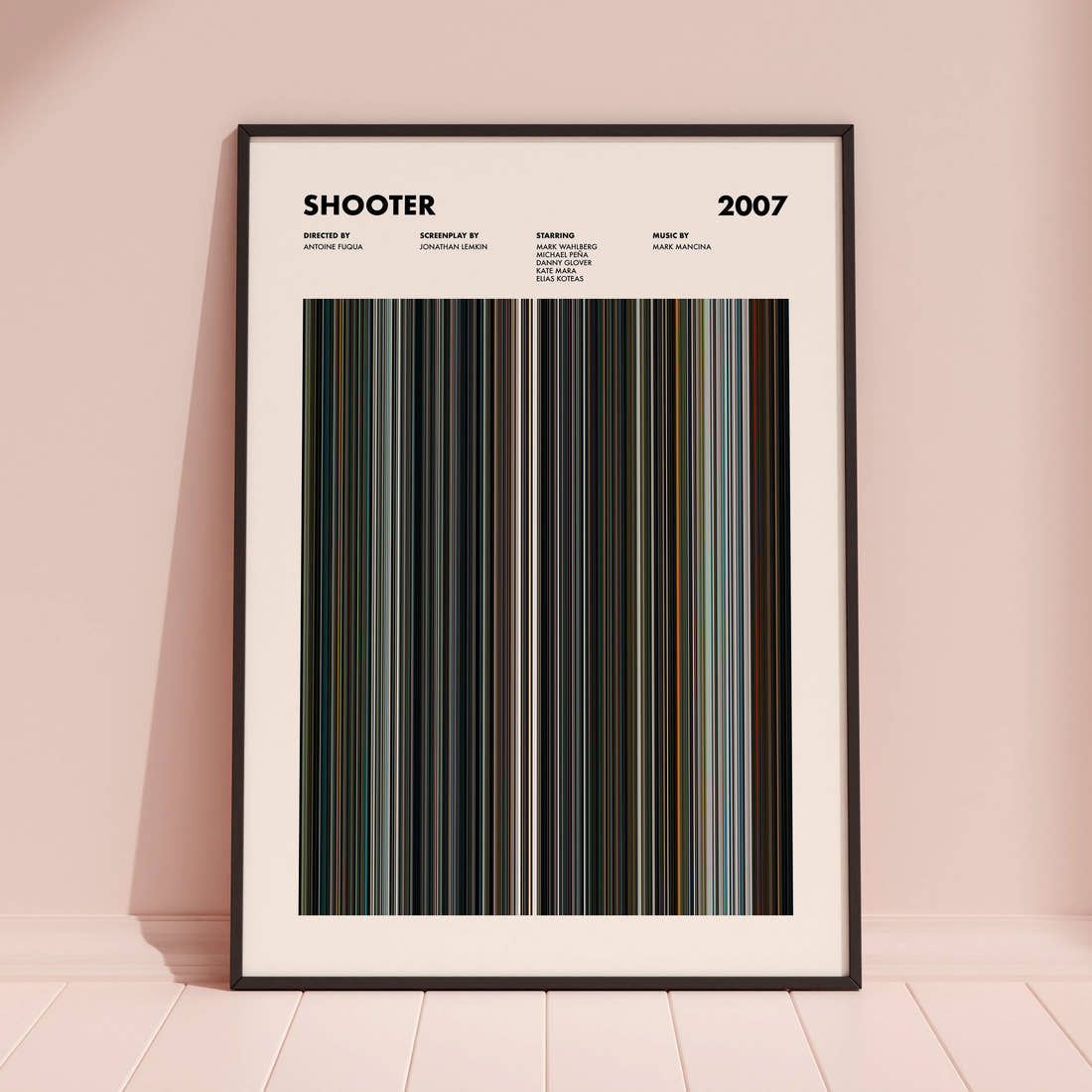 Shooter Movie Barcode Poster