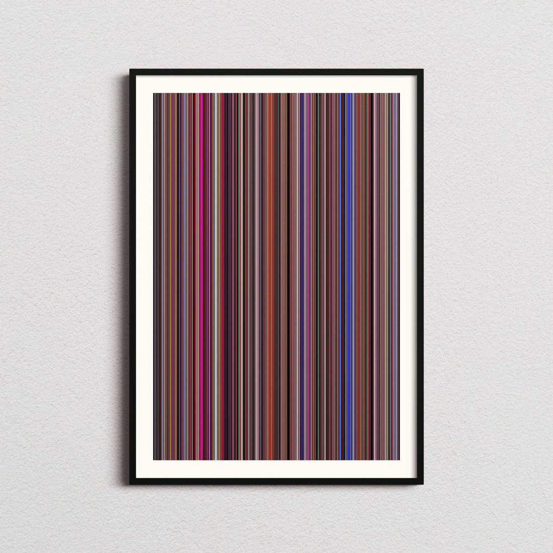 Showgirls Movie Barcode Poster - Barcode Only