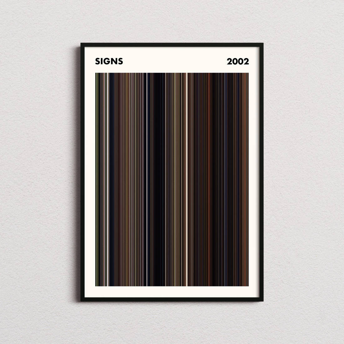 Signs Movie Barcode Poster - Simplified
