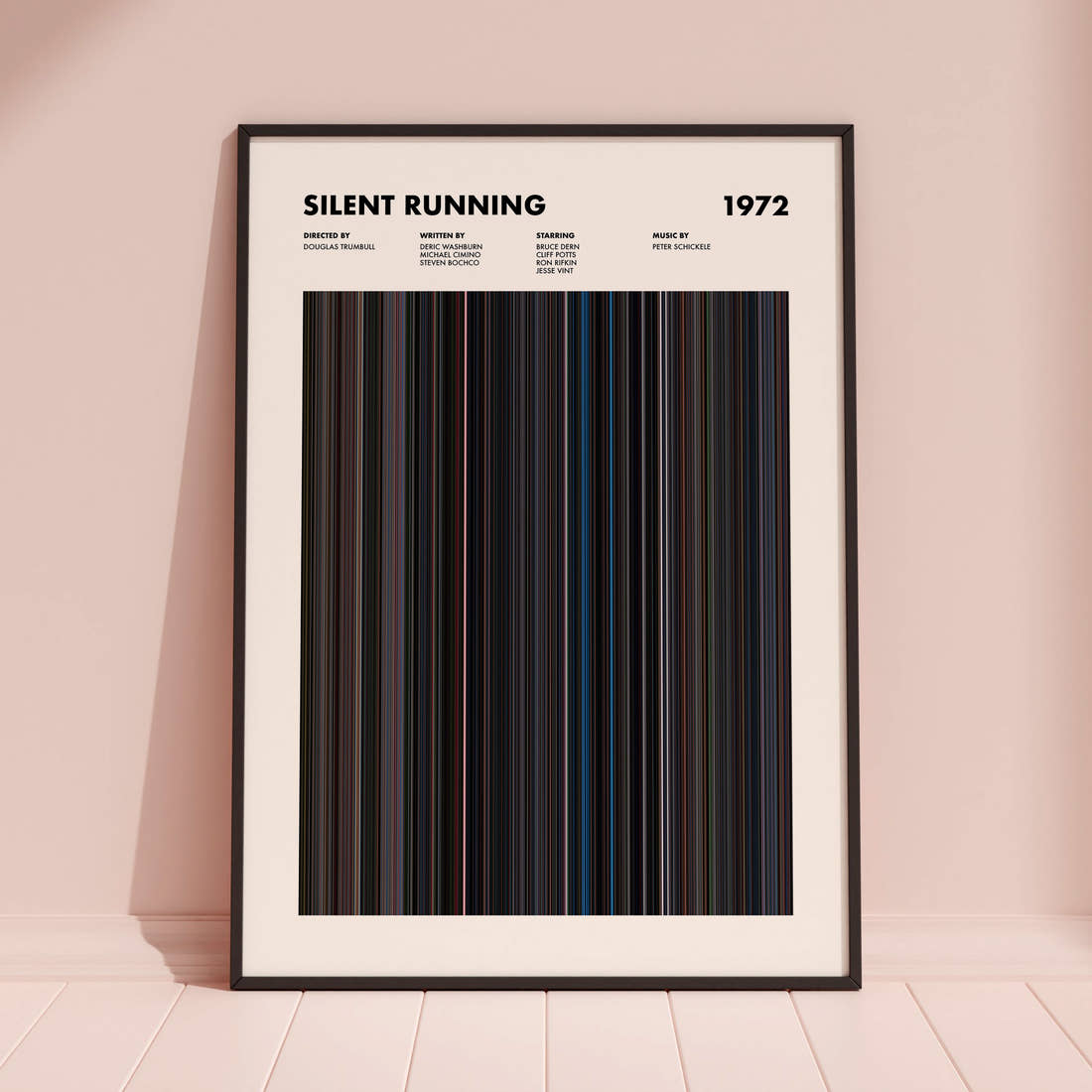 Silent Running Movie Barcode Poster