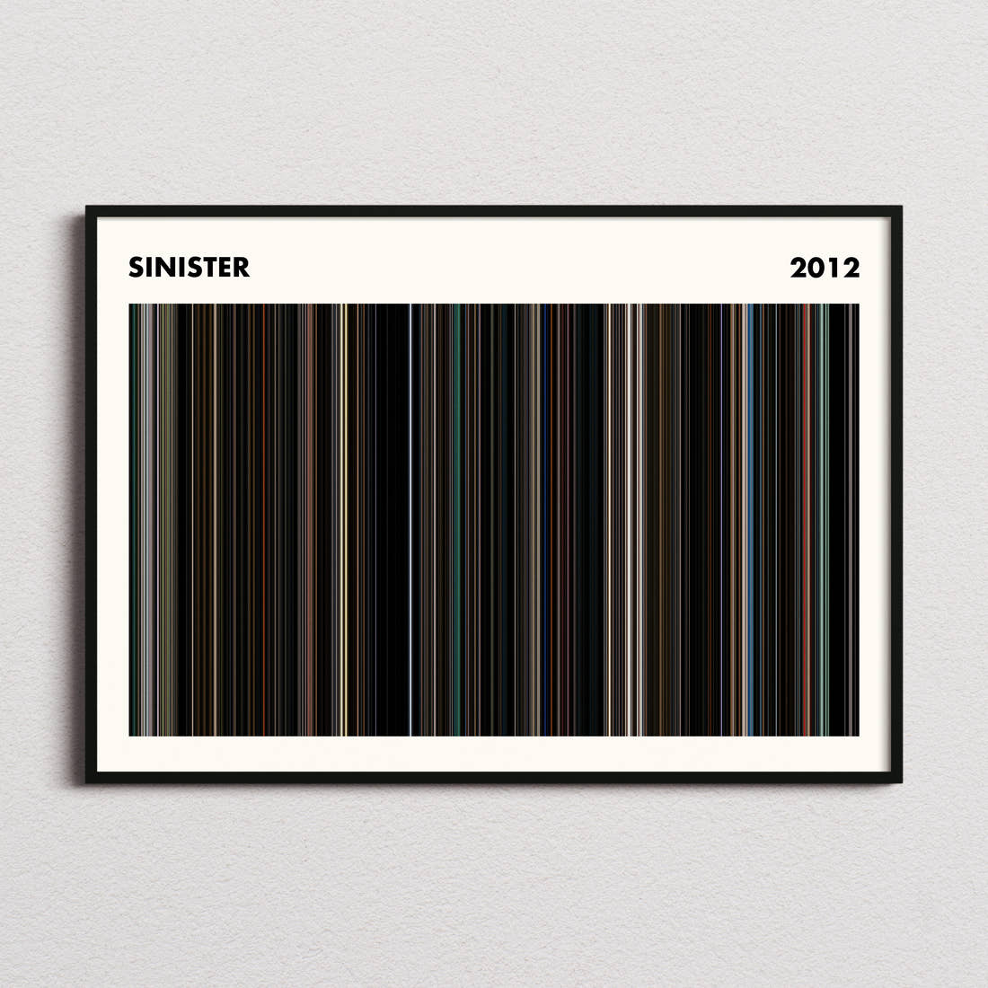 Sinister Movie Barcode Poster - Simplified