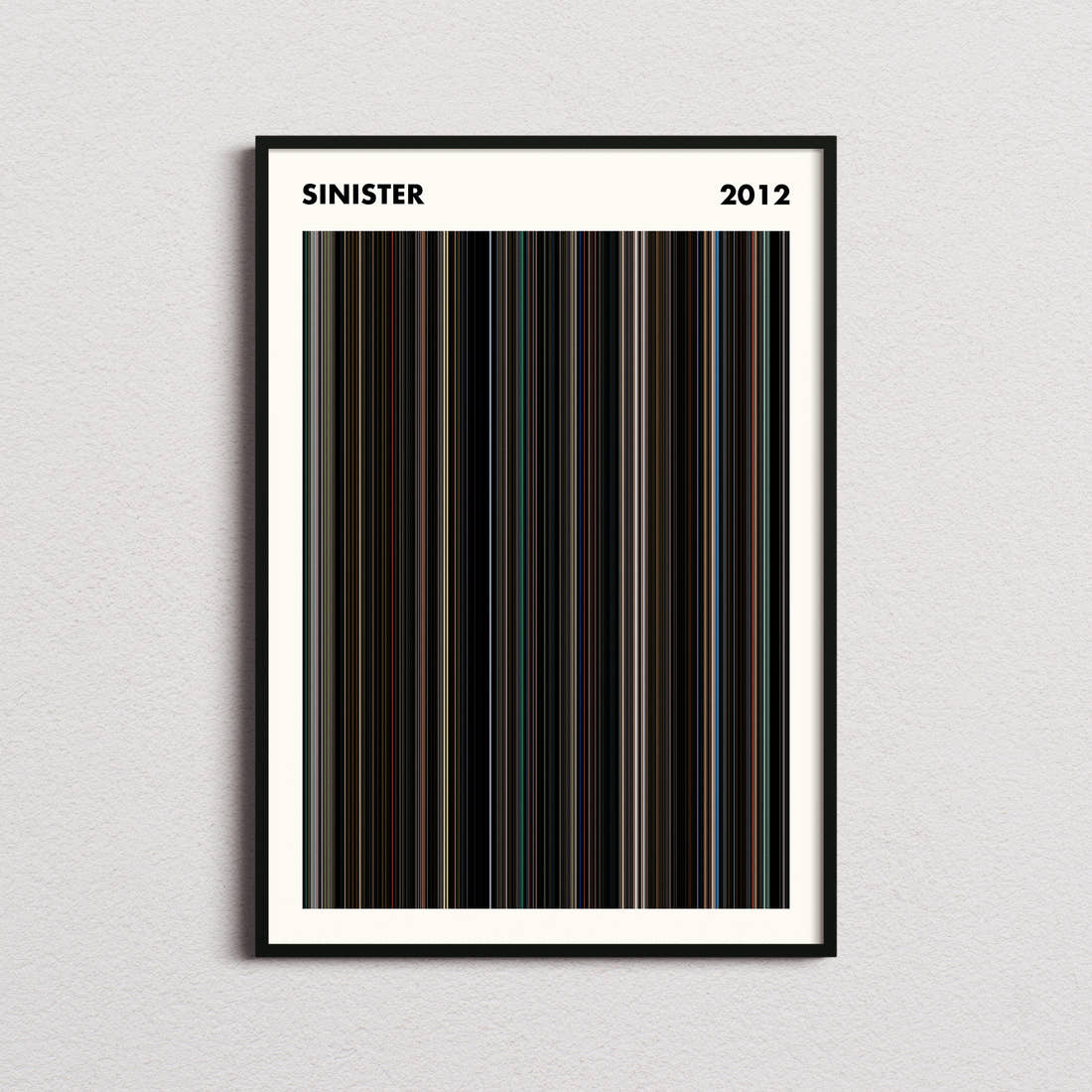 Sinister Movie Barcode Poster - Simplified