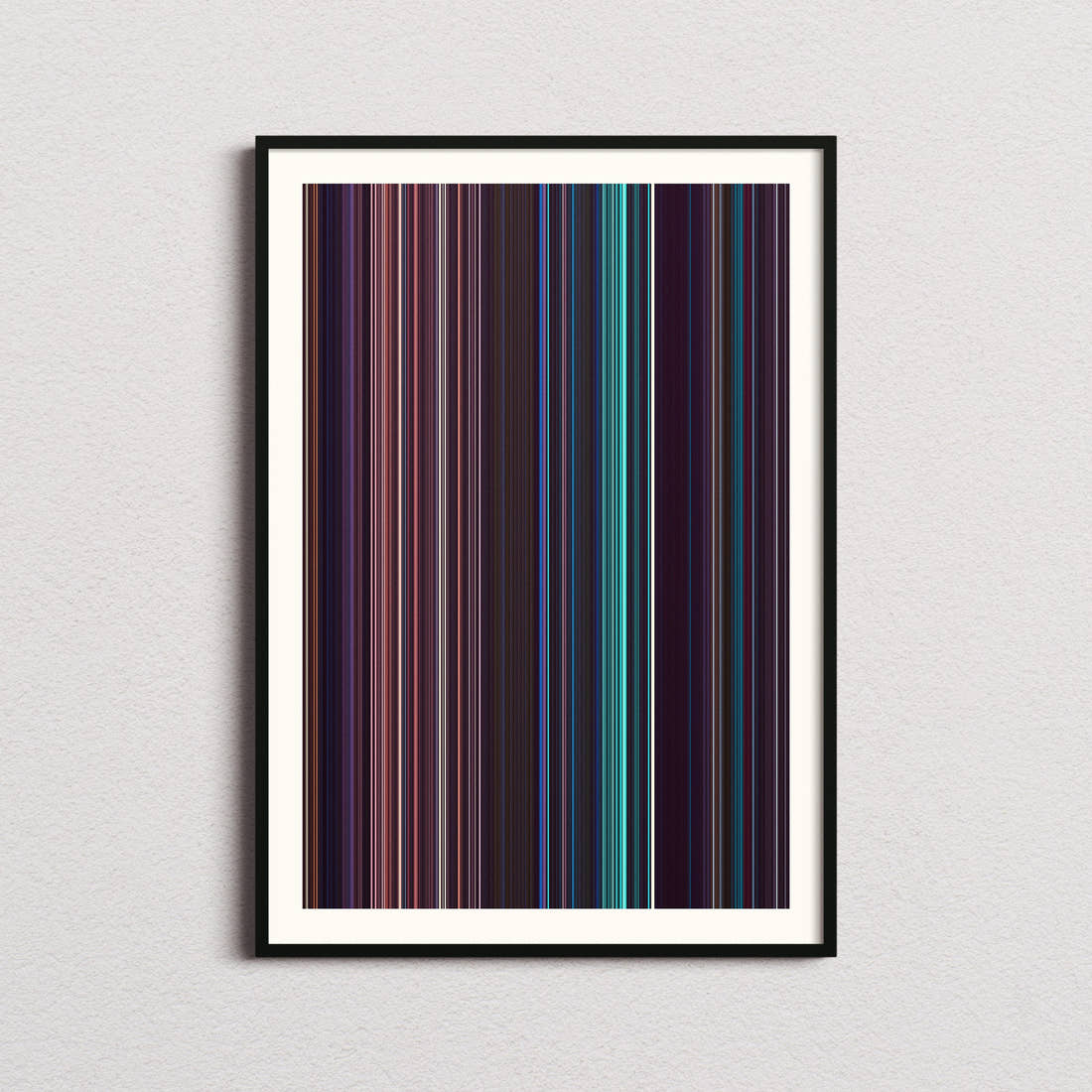 Skinamarink Movie Barcode Poster - Barcode Only