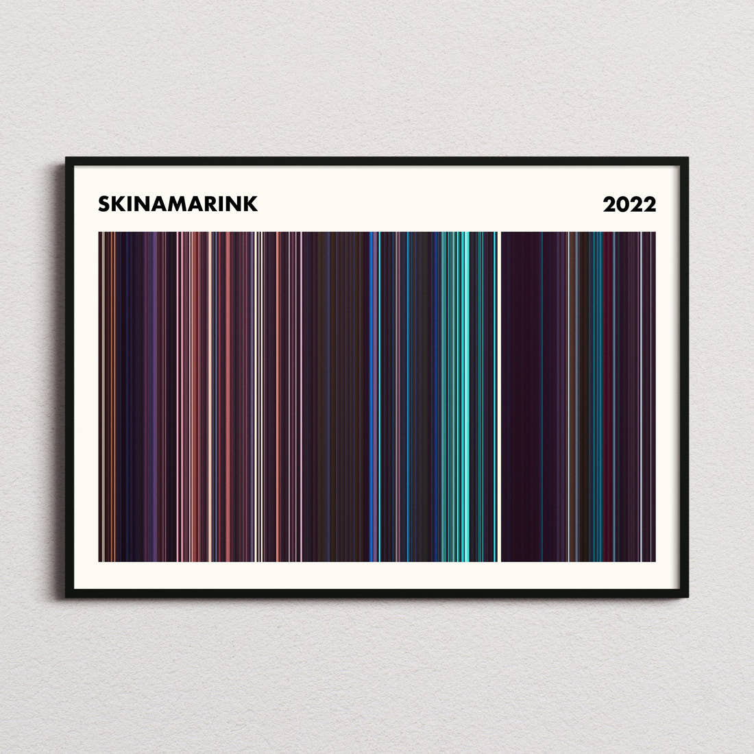 Skinamarink Movie Barcode Poster - Simplified