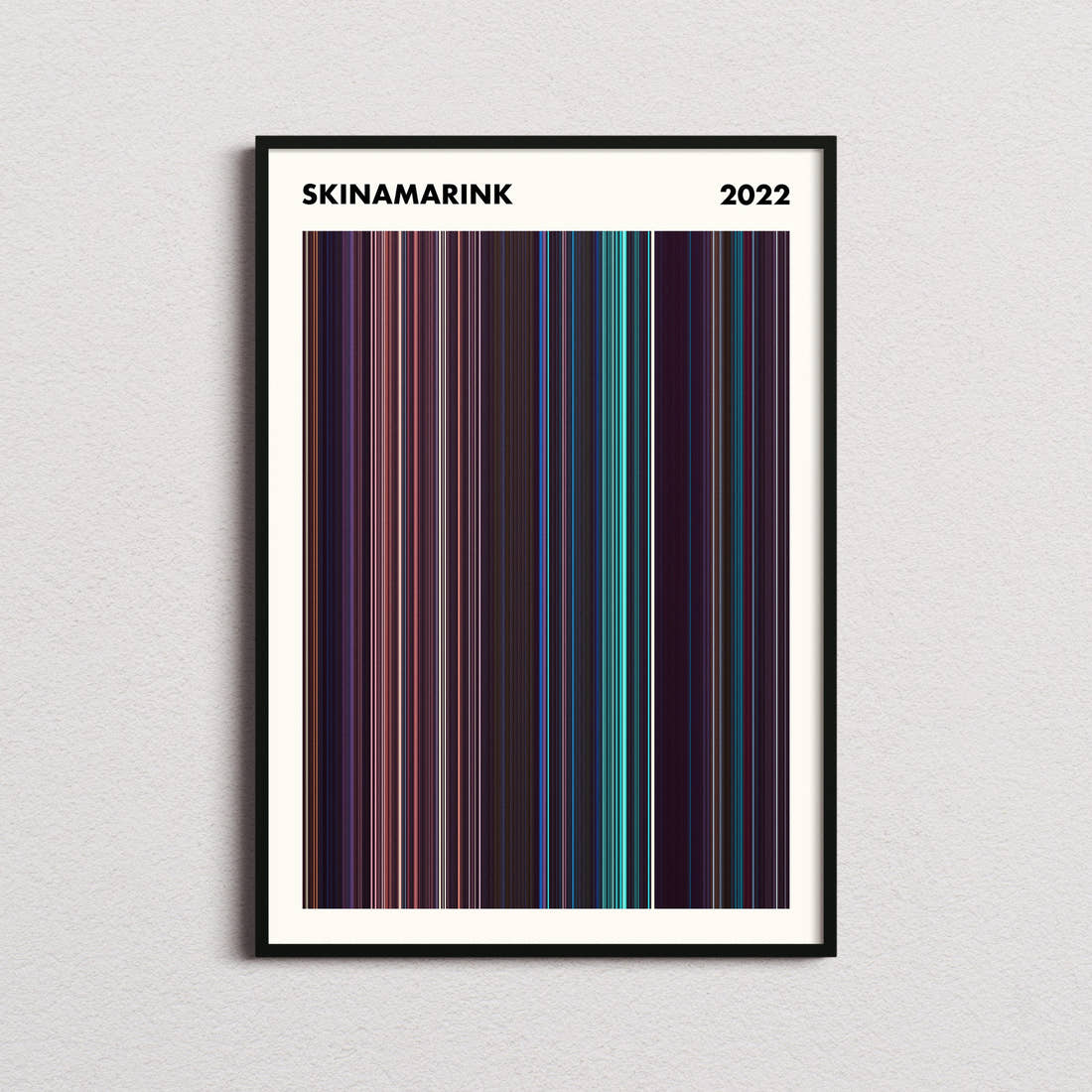 Skinamarink Movie Barcode Poster - Simplified