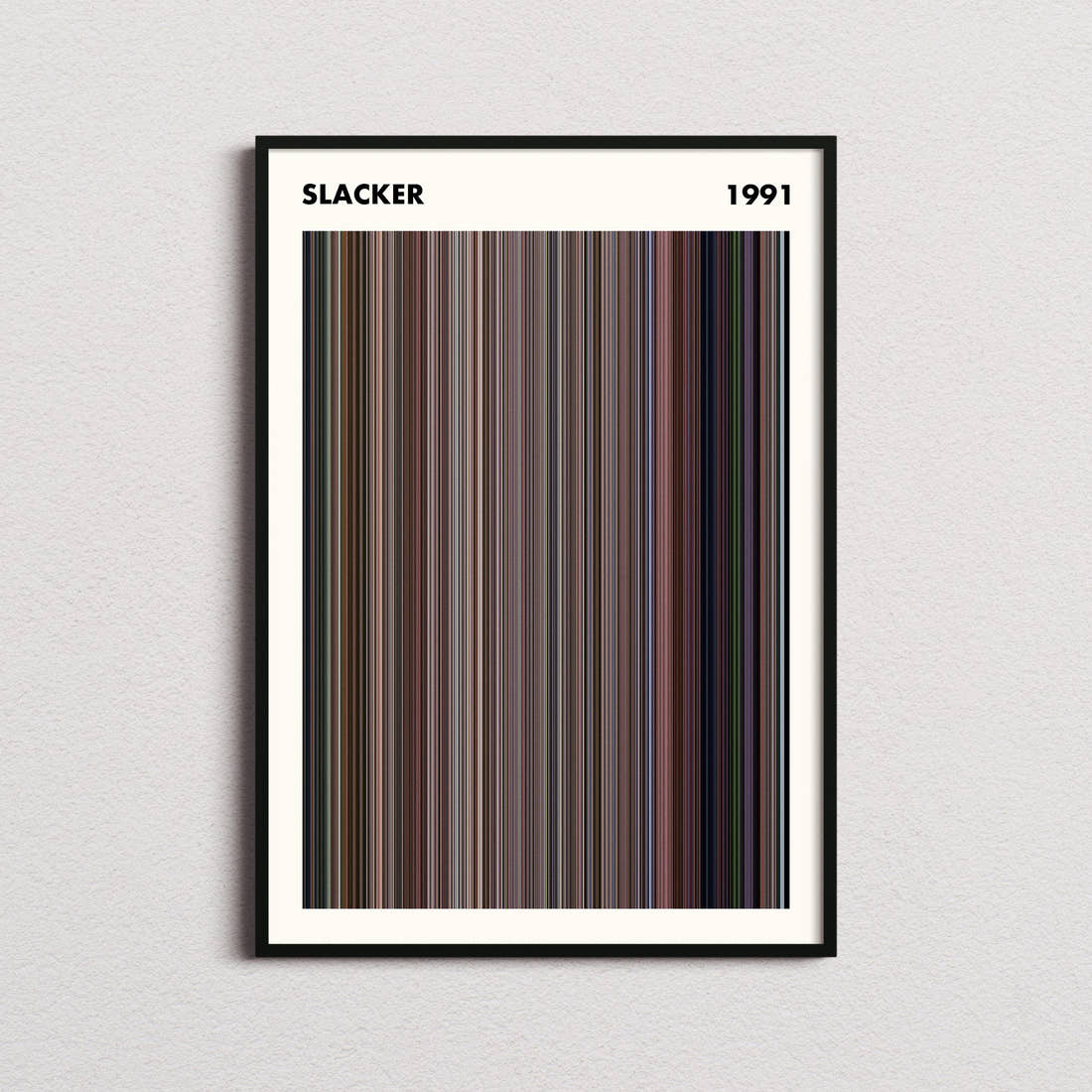 Slacker Movie Barcode Poster - Simplified