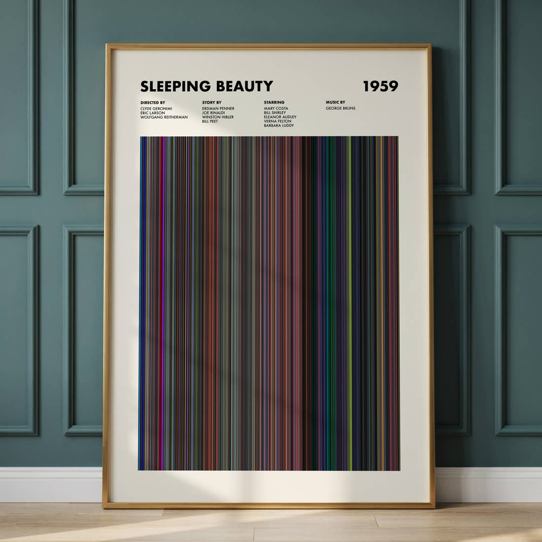 Sleeping Beauty Movie Barcode Poster