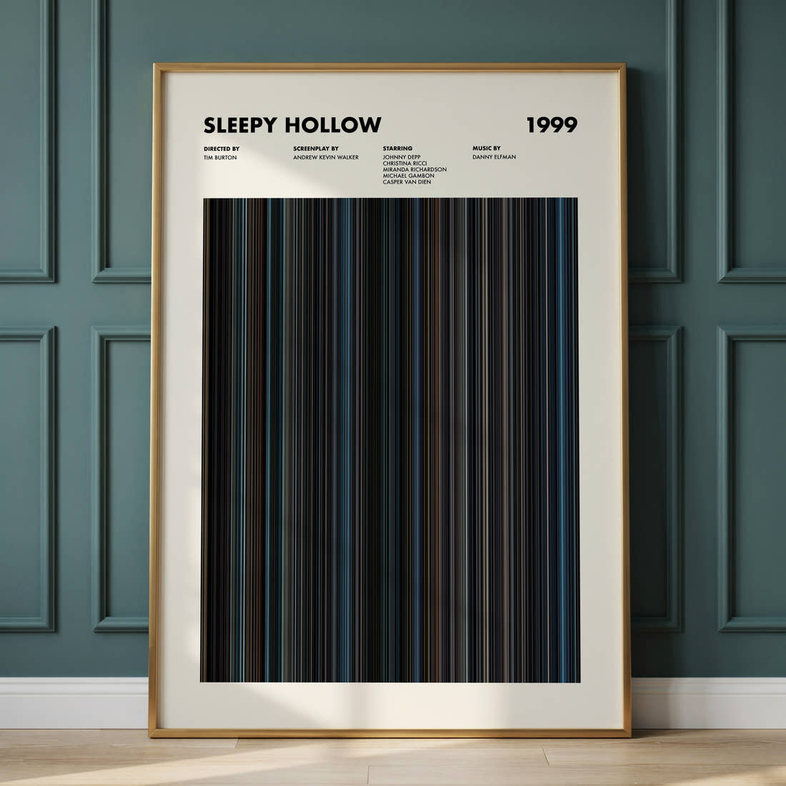 Sleepy Hollow Movie Barcode Poster