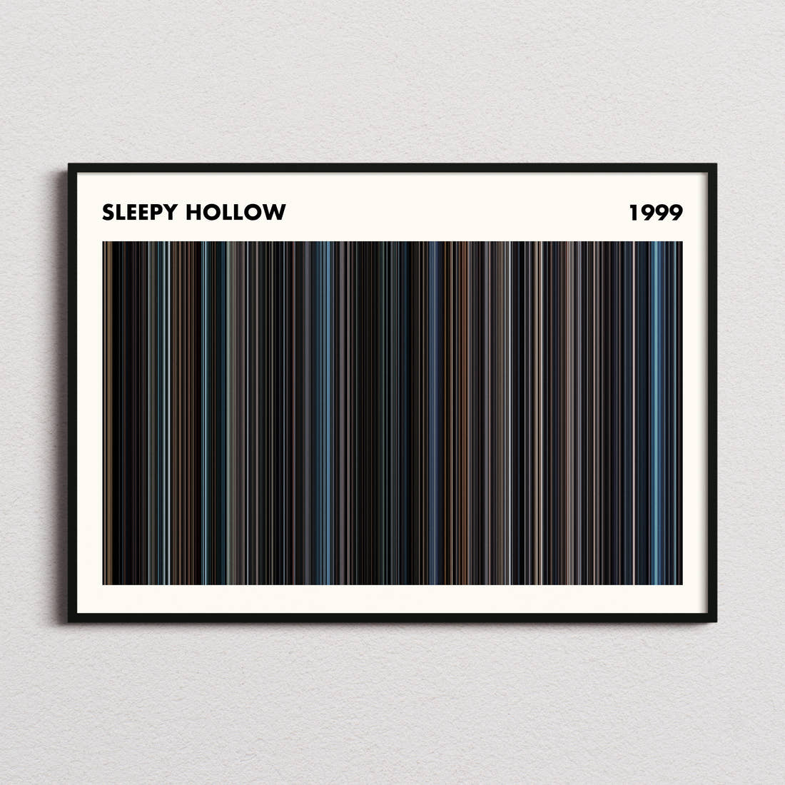 Sleepy Hollow Movie Barcode Poster - Simplified