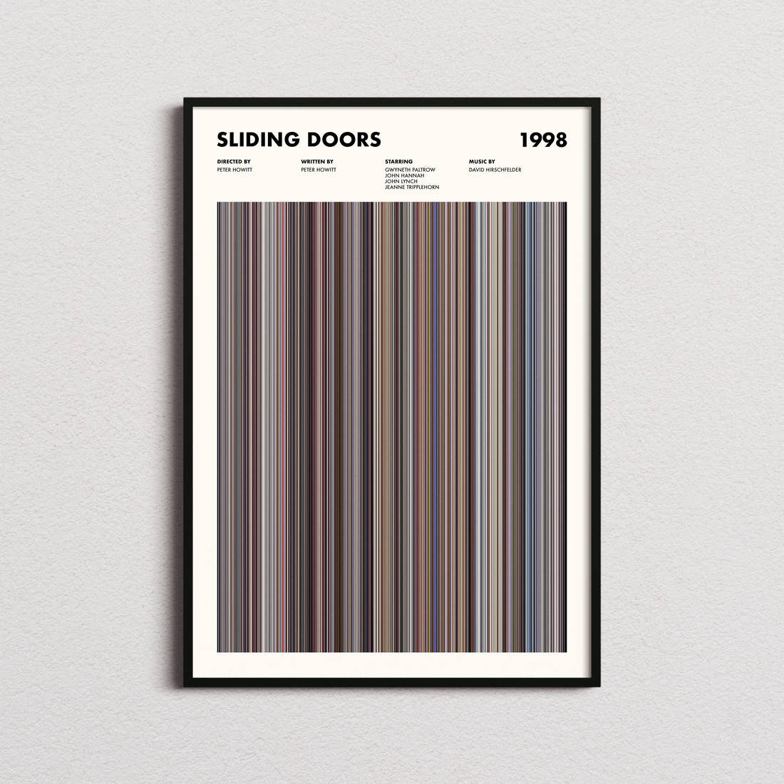 Sliding Doors Movie Barcode Poster
