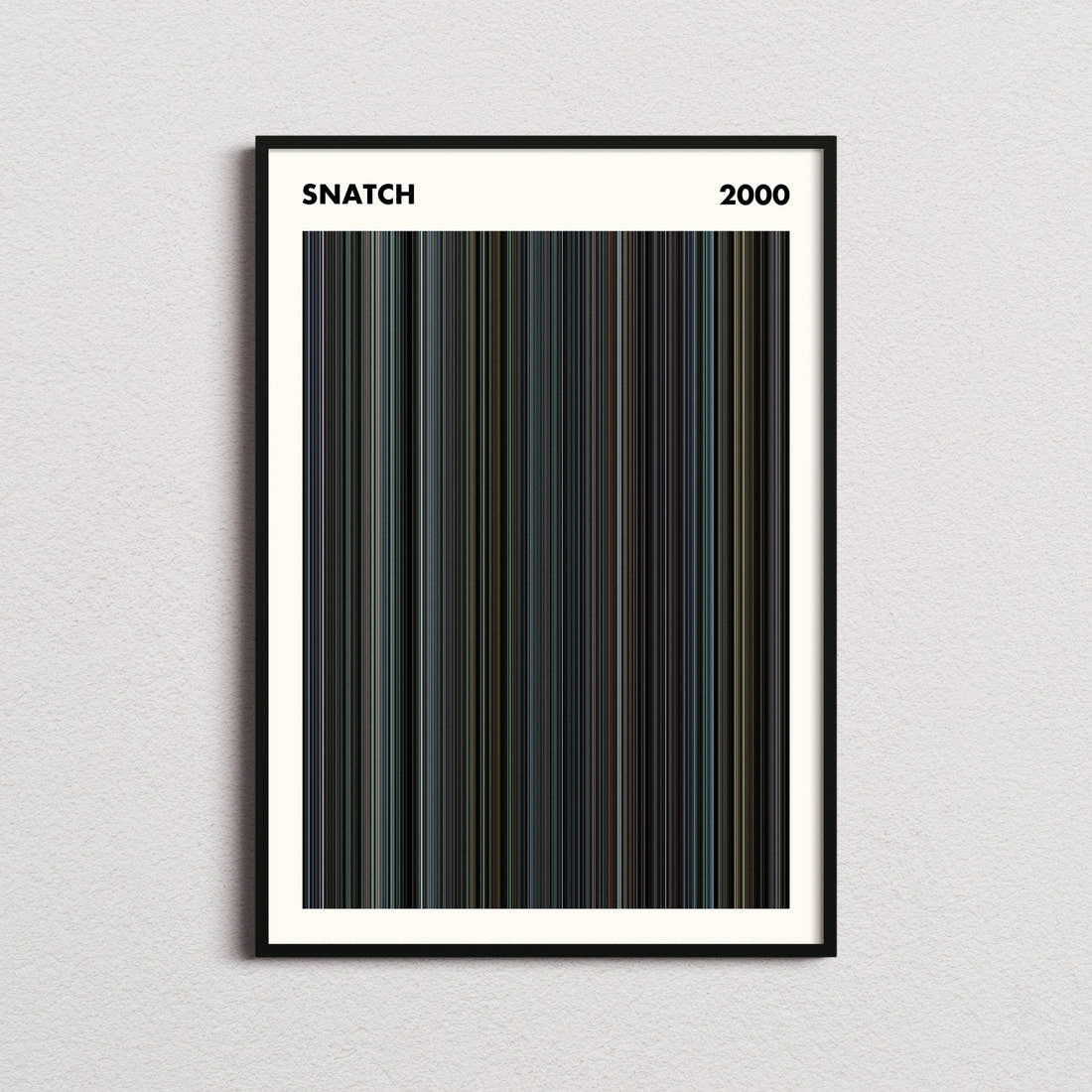 Snatch Movie Barcode Poster - Simplified