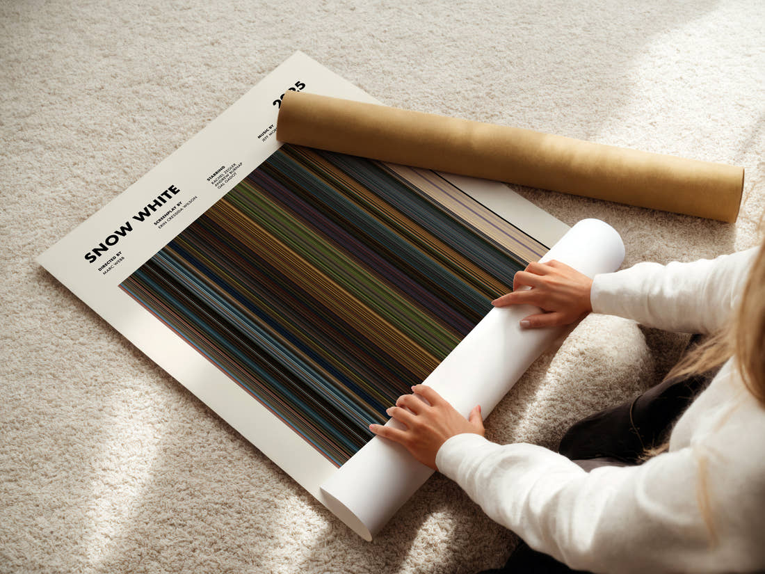 Snow White Movie Barcode Poster