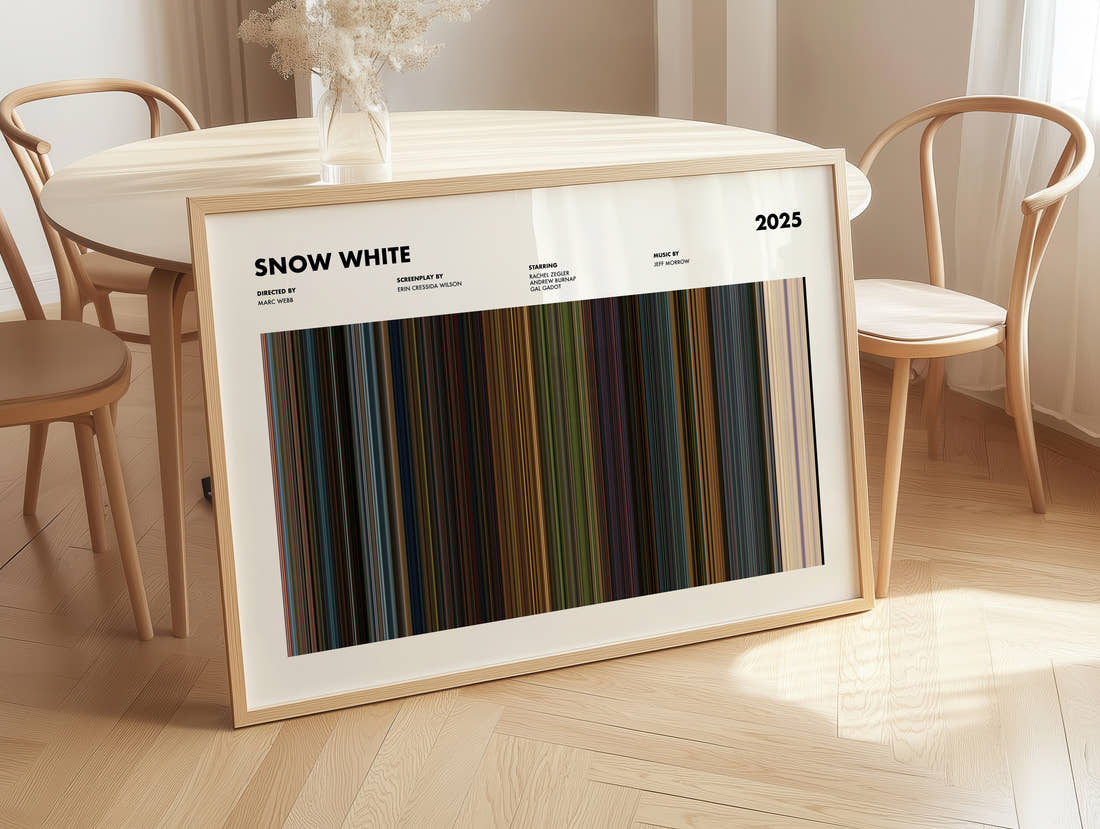 Snow White Movie Barcode Poster