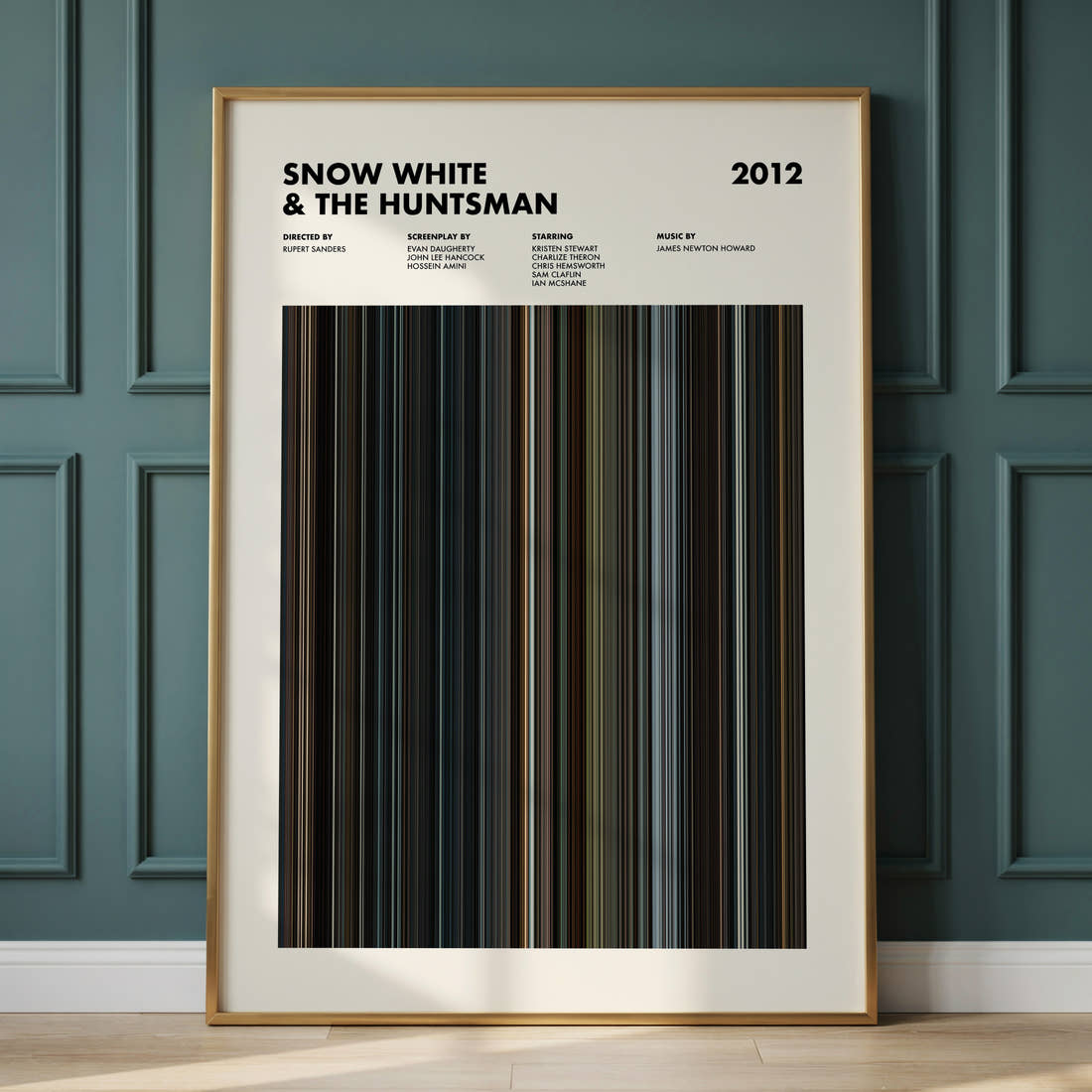 Snow White & the Huntsman Movie Barcode Poster