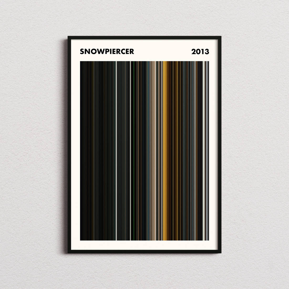 Snowpiercer Movie Barcode Poster - Simplified