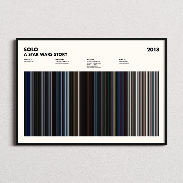 Solo: A Star Wars Story Movie Barcode Poster