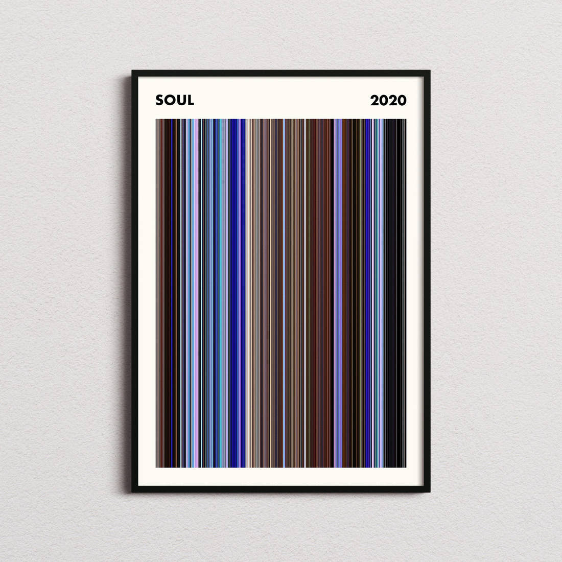 Soul Movie Barcode Poster - Simplified