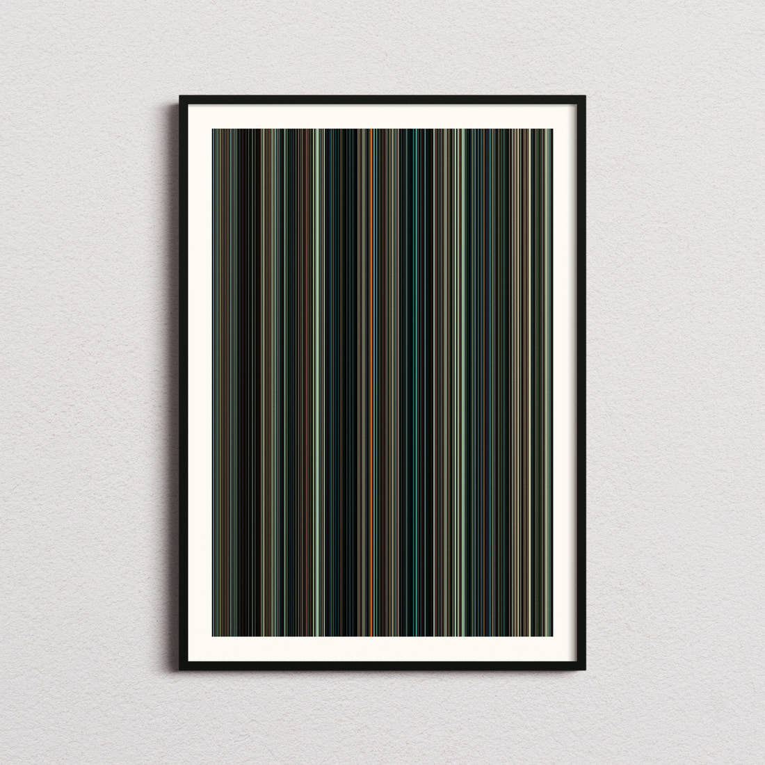 Source Code Movie Barcode Poster - Barcode Only
