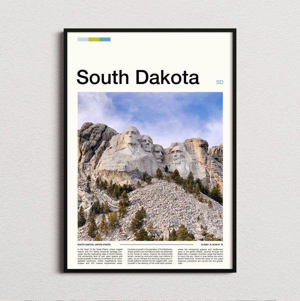 South Dakota - Mount Rushmore - Travel Print