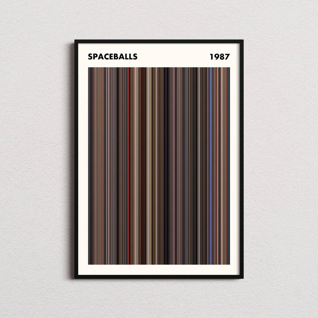 Spaceballs Movie Barcode Poster - Simplified