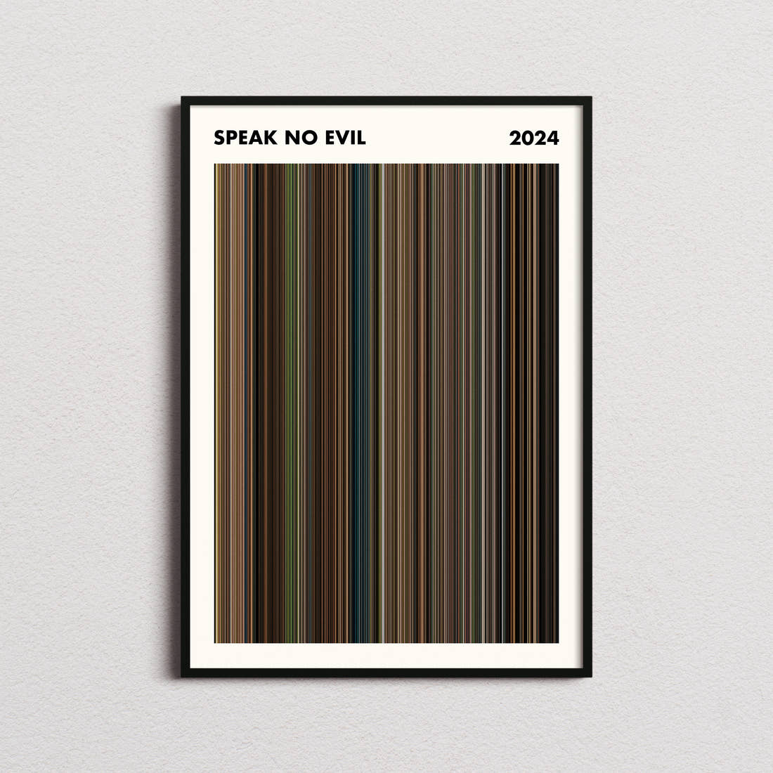 Speak No Evil Movie Barcode Poster - Simplified