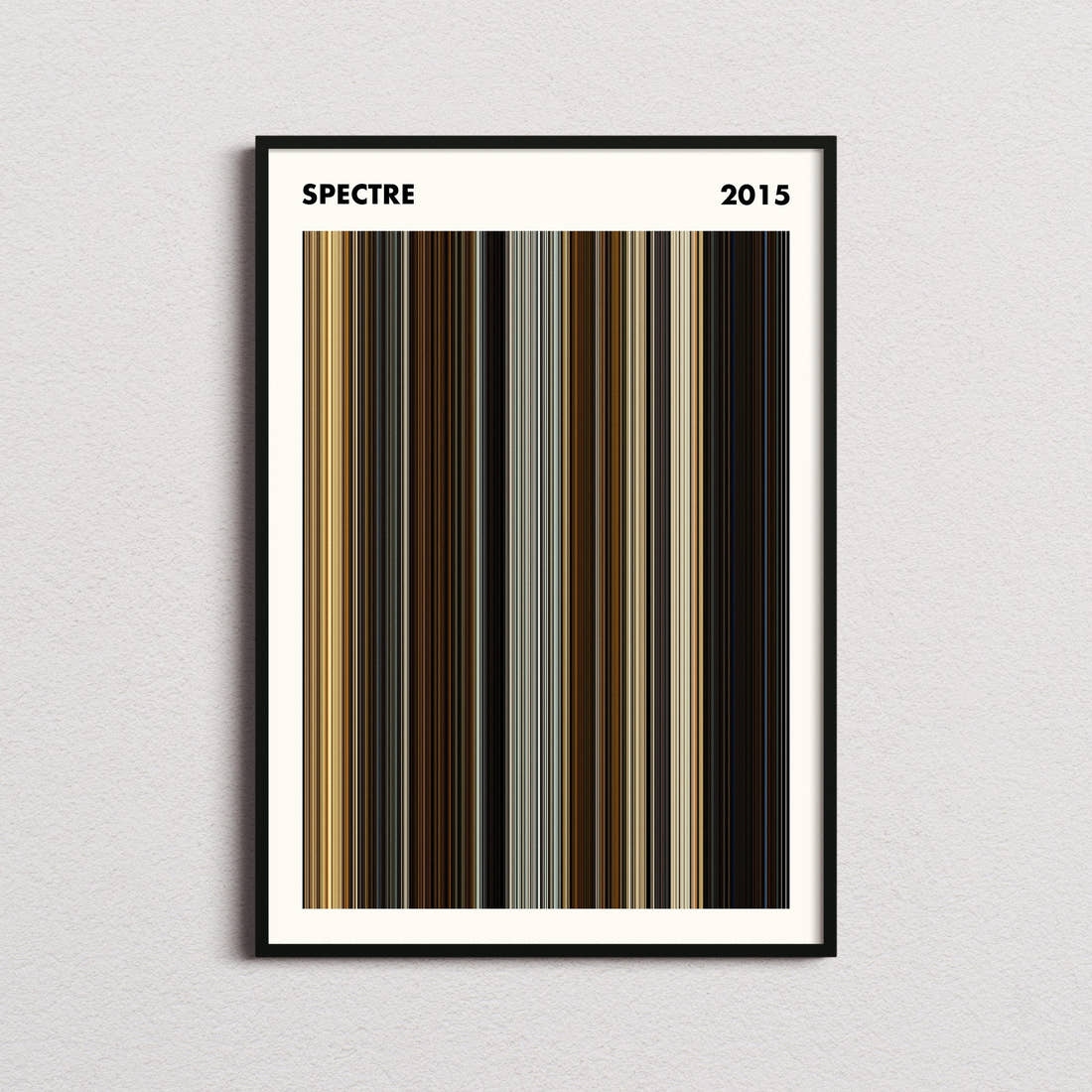Spectre Movie Barcode Poster - Simplified